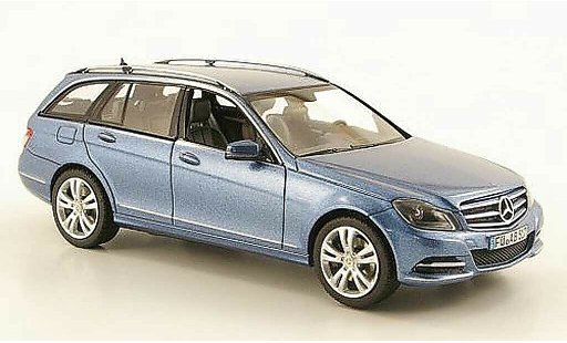 Mercedes Classe C T-Modell 1/43 Schuco (S204) blau Avantgarde modellautos