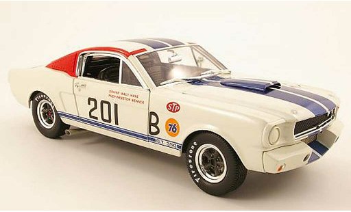 Shelby GT 350 1966 1/18 Shelby Collectibles r no.201 weiss/blau modellautos