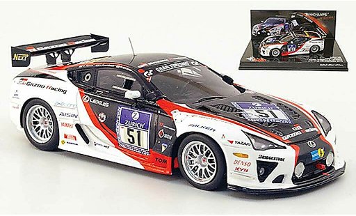 Lexus LFA Gazoo Racing 1/43 Minichamps No.51 24h ADAC Nurburgring 2010 modellautos