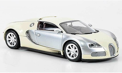 Bugatti Veyron Edition Centenaire 1/43 Minichamps Chrom/beige 2009 modellautos