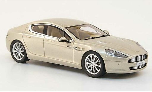 Aston Martin Rapide berline 1/43 Minichamps beige Autosalon Genf 2010 modellautos