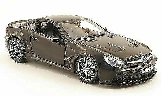 Mercedes Classe SL 65 1/18 Minichamps amg (r230) black series mattschwarz 2009 modellautos