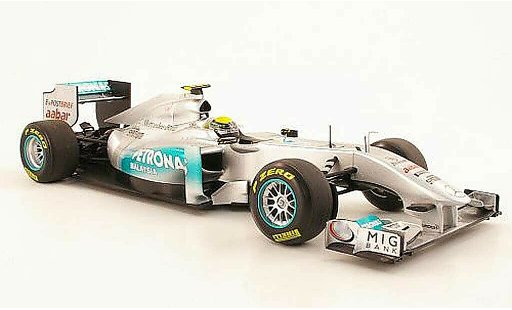 Mercedes F1 2009 1/18 Minichamps MGP Team No8 Petronas N Rosberg Showcar 2011 modellautos