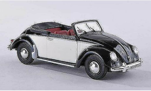 Volkswagen Coccinelle Cabriolet 1/43 Norev schwarz/beige 1949 modellautos