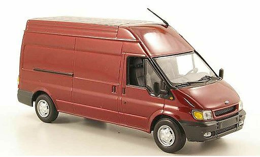 Ford Transit Kastenwagen 1/43 Minichamps Kasten Hochdach rot 2000 modellautos