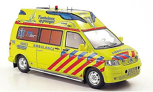Volkswagen T5 T5 GP 1/43 Neo Hornis Silver KTW Kijlstra Ambulanzgroep Fryslan 2010 modellautos