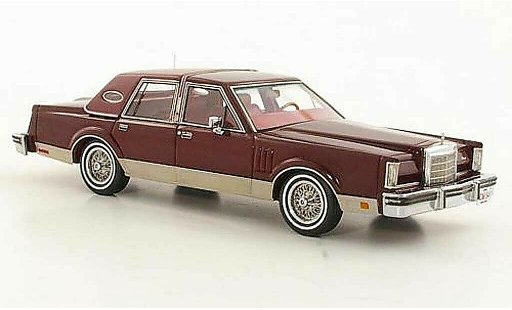 Lincoln Continental 1980 1/43 Neo Mark VI Sedan rot modellautos