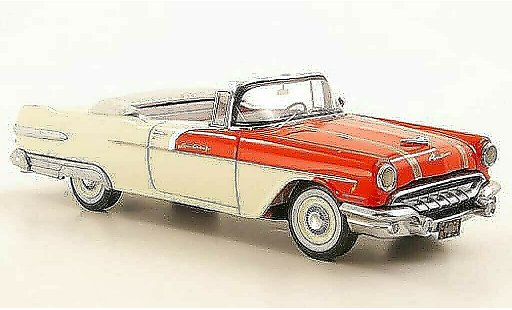 Pontiac Star Chief Convertible 1/43 Neo Cabrio rot/weiss 1956 modellautos