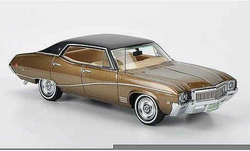 Buick Skylark Sedan 1/43 American Excellence braun/mattschwarz limited edition 1968 modellautos