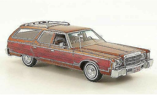 Chrysler Town & Country special edition 1/43 American Excellence kupfer/Holzoptik limited 1976 modellautos