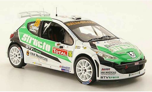 Peugeot 207 S2000 1/43 IXO No.16 Structo IRC Rally Ypern 2009 modellautos