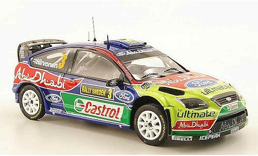 Ford Focus RS WRC 1/43 IXO No.3 Abu Dhabi Rally Schweden 2010 modellautos
