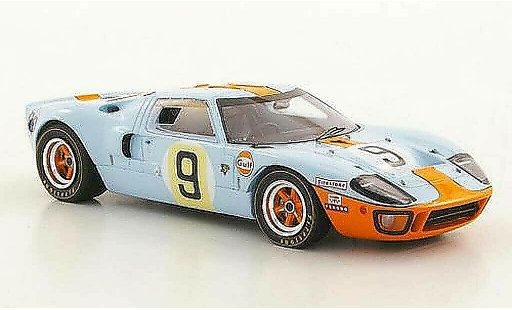 Ford GT40 Mk I 1/43 Spark GT 40 No.9 Gulf P.Rodriguez / L.Bianchi Siegerfahrzeug 24h Le Mans 1968 modellautos