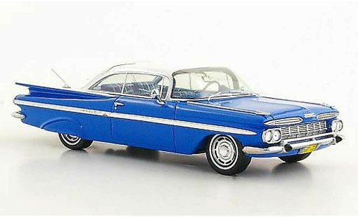 Chevrolet Impala Coupe 1/43 Spark 1959 blau/weiss modellautos
