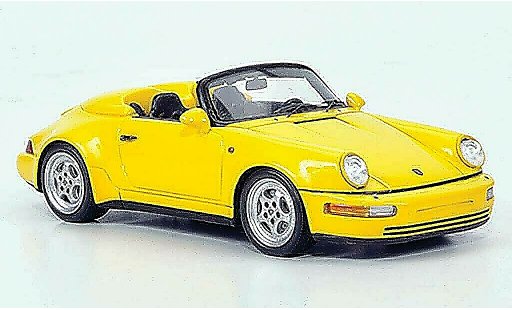 Porsche 911 Turbo 1/43 Spark 964 Speedster Turbolook gelb 1 modellautos