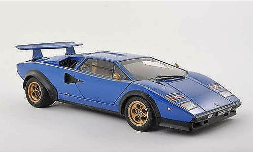 Lamborghini Countach LP 500 1/18 Autoart S Walter Wolf Edition blau 1975 modellautos
