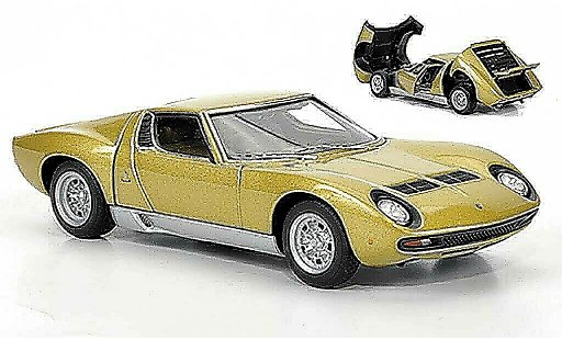 Lamborghini Miura SV 1/43 Autoart gold 1971 modellautos