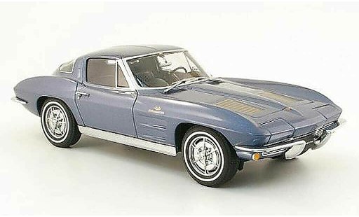 Chevrolet Corvette Coupe 1/18 Autoart C2 grau blau 1963 modellautos
