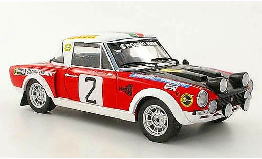 Fiat 124 Abarth 1/18 Sun Star No.2 A.Jaroszewicz / R.Zyszkowski Rally Warszawski 1974 modellautos