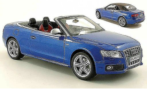 Audi S5 cab s-tronic 1/18 Norev cabriolet blau 2009 modellautos