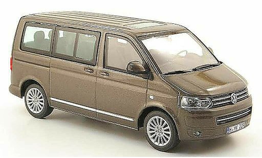 Volkswagen T5 T5 GP 1/43 Minichamps Multivan braun 2009 modellautos