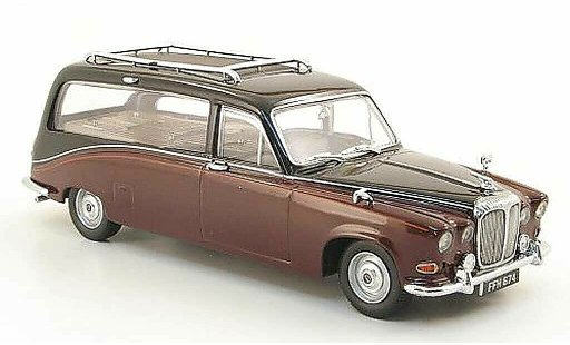 Daimler DS 420 corbillard 1/43 Oxford Leichenwagen rot/schwarz modellautos