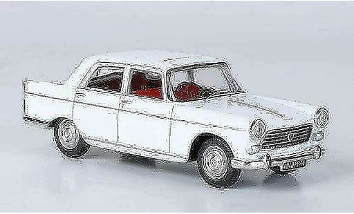 Peugeot 404 Berline 1/43 Norev Limousine weiss 1965 modellautos
