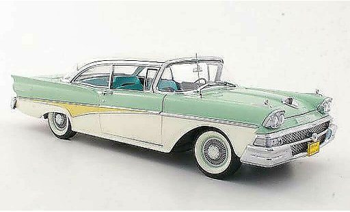 Ford Fairlane 500 Hardtop 1/18 Sun Star grau gr&Atilde;&frac14;n/weiss modellautos