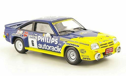 Opel Manta B B 1/43 Hachette 400 No.6 Philips Rally Ville de Llanes 1986 modellautos