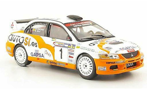 Mitsubishi Lancer Evolution IX 1/43 Hachette No.1 Rally de Tierra de Cabanas 2007 modellautos