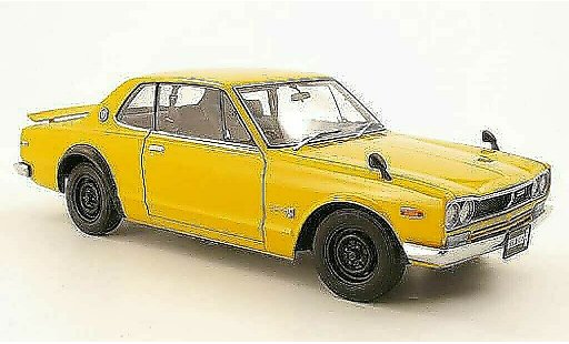 Nissan Skyline 2000 1/18 Autoart GTR (KPGC10) gelb RHD 1969 modellautos