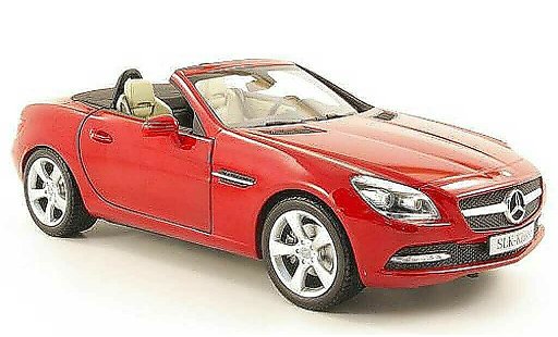 Mercedes Classe SLK Base 1/18 Minichamps (r172) rot 2011 modellautos