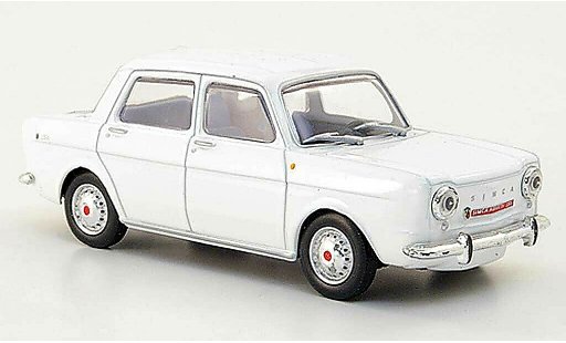 Abarth 1150 1963 1/43 Hachette Simca weiss modellautos