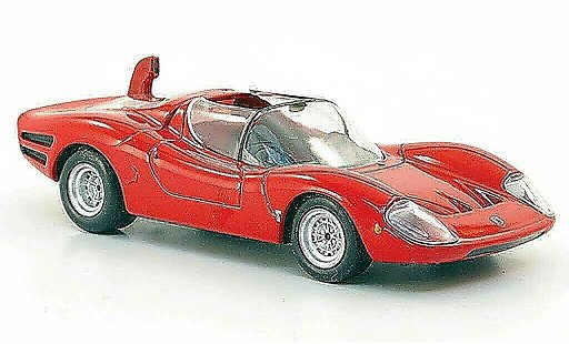 Abarth 1600 OT 1/43 Hachette rot 1966 modellautos