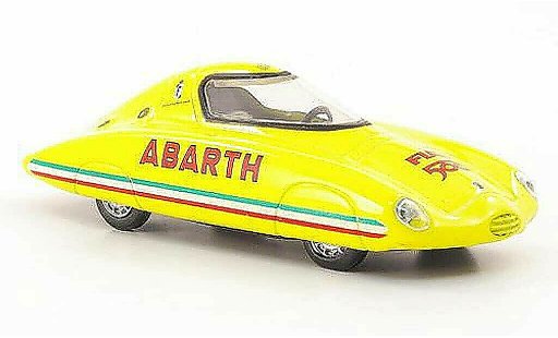 Fiat 500 Abarth 1/43 Hachette Rekordfahrzeug Pinin Farina gelb 1958 modellautos