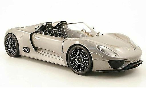 Porsche 918 2010 1/18 Minichamps spyder grau modellautos