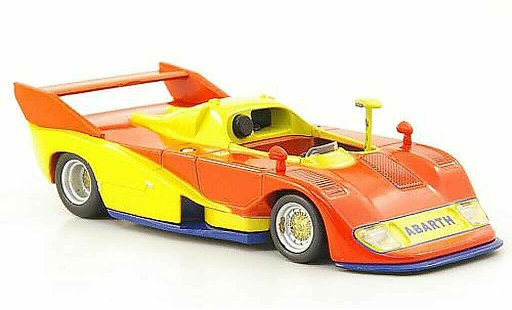 Abarth 2000 Sport Spider 1/43 Hachette (SE027) orange/gelb/blau 1974 modellautos