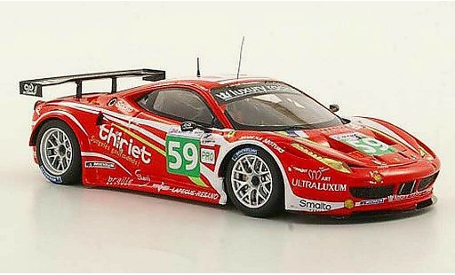 Ferrari 458 Italia GT2 1/43 Fujimi No.59 Team Luxury Racing S.Ortelli / F.Mako / J.Melo 24h Le Mans 2011 modellautos