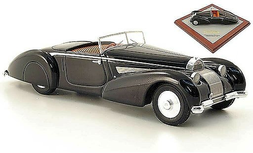 Bugatti 57 cabriolet 1/43 Luxcar Voll & Ruhrbeck Cabrio schwarz offen 1939 modellautos