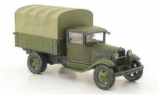 Gaz AA Pritsche 1/43 Nash Avtoprom oliv avec oliver Plane modellautos