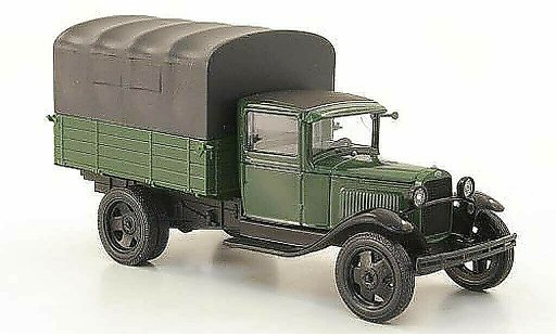 Gaz AA Pritsche 1/43 Nash Avtoprom gr&Atilde;&frac14;n avec grauer Plane modellautos