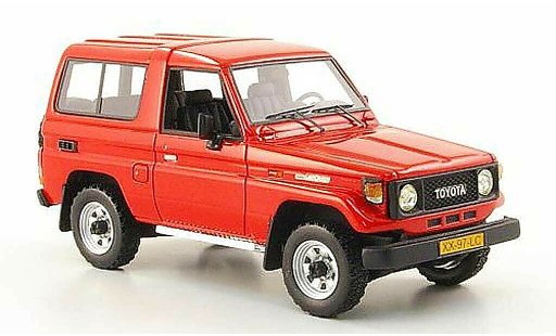 Toyota Land Cruiser 70 1/43 Neo LJ rot 1986 modellautos