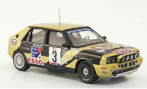 Lancia Delta HF Integrale 1/43 Hachette No.3 Esso Rally Vinho de Madeira 1989 modellautos