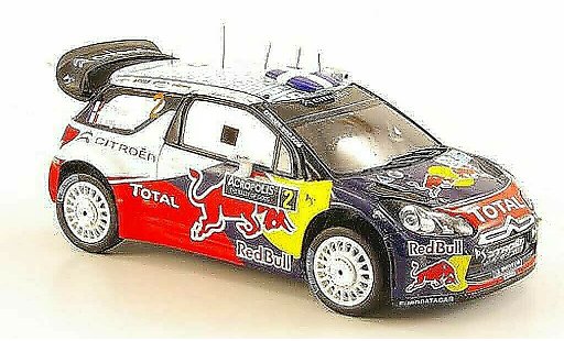 DS Automobiles DS3 WRC 2011 1/43 Spark No.2 Red Bull Rally Acropolis modellautos
