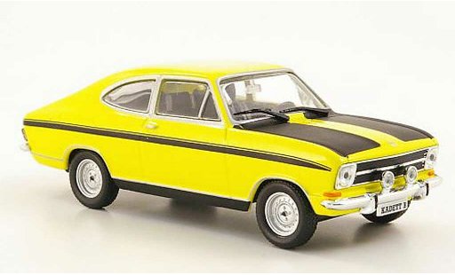 Opel Kadett B B 1/43 Hachette Coupe gelb/schwarz (ohne Magazin) 1972 modellautos