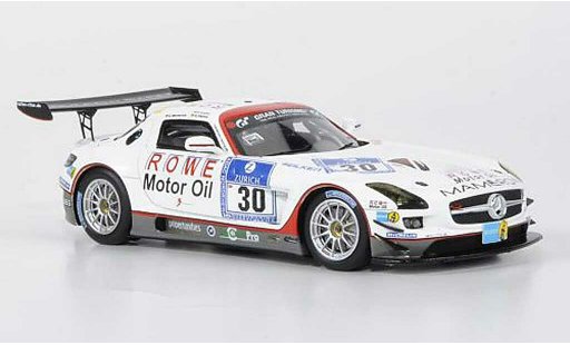 Mercedes SLS GT3 1/43 Minichamps AMG No.30 Mamerow / Rowe Racing 24h ADAC Nurburgring 2011 modellautos