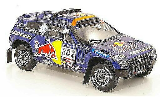 Volkswagen Touareg Dakar 1/43 Spark Race 3 No.302 Red Bull Rally 2011 modellautos