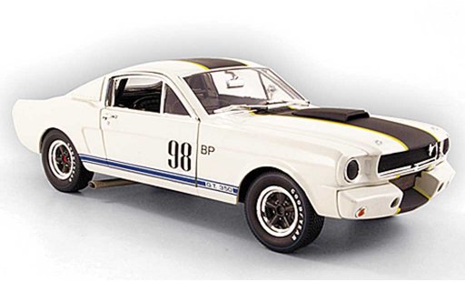 Shelby GT 350 1965 1/18 Shelby Collectibles r no.98 bp weiss/schwarz modellautos