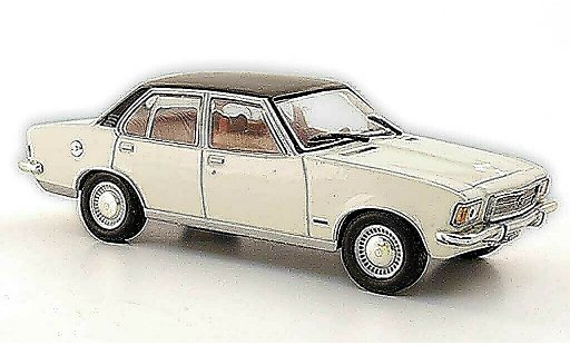 Opel Rekord D 1/43 Hachette 2100 Diesel weiss/schwarz (ohne Magazin) 1973 modellautos