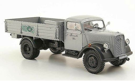 Opel Blitz Base 1/43 Hachette Pritsche Booss & Co. grau (ohne Magazin) 1952 modellautos